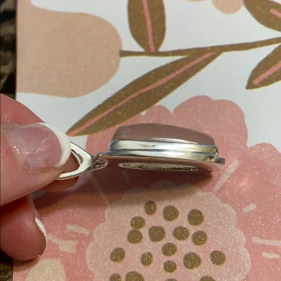 Sterling silver, rose quartz pendant - Picture 9 of 10